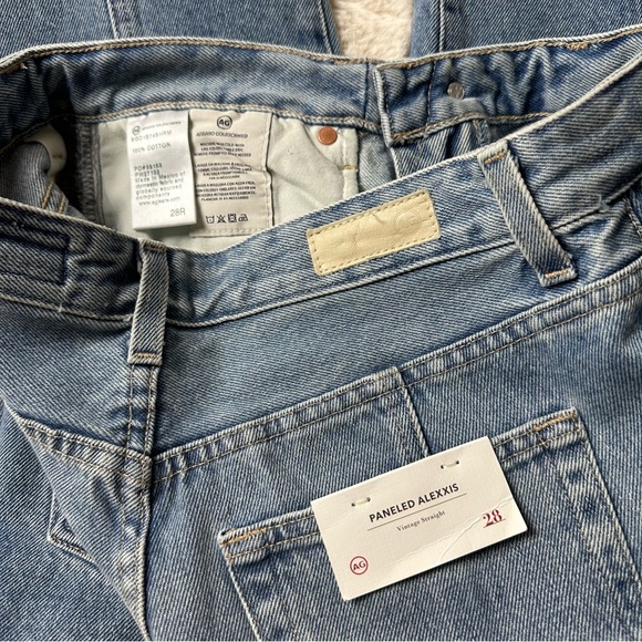 AG ALEXXIS PANELED Vintage Straight Size 28 Jeans Showroom - Picture 12 of 13